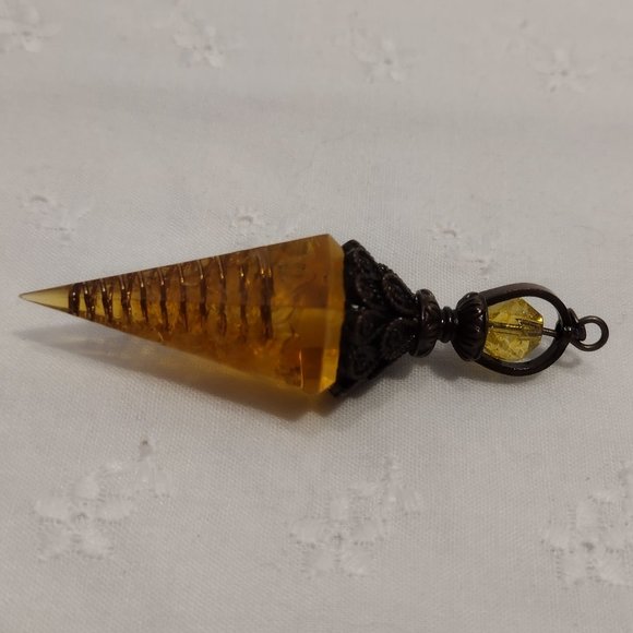 Citrine Chip Crystal Pendulum - Picture 6 of 6